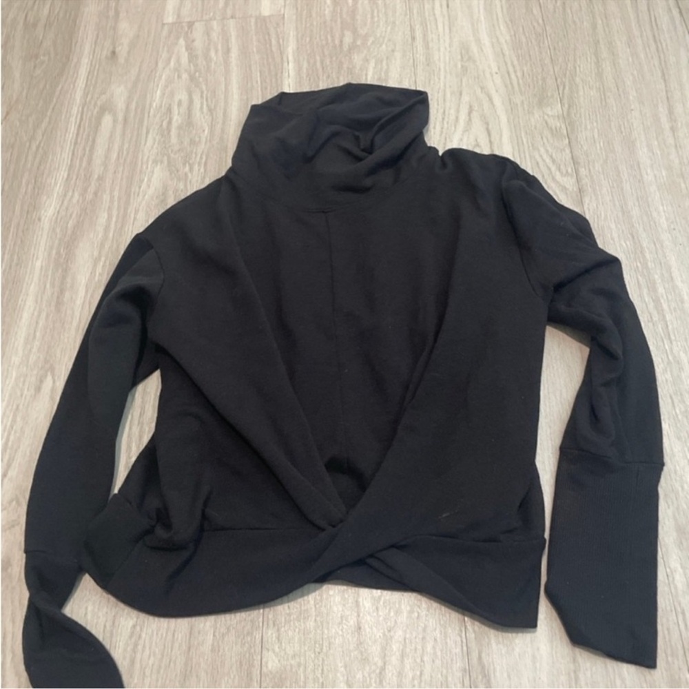 Apana Black mockneck pullover